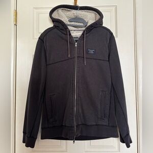 Abercrombie & Fitch Dark Gray Hooded Jacket